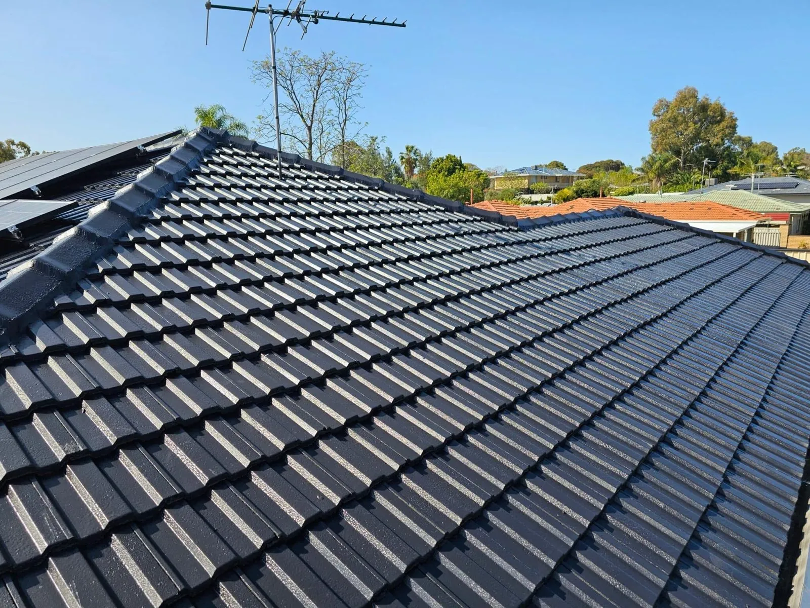 Re-roofing project on a Perth residence