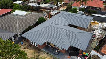 ariel view of a perth residential roof
